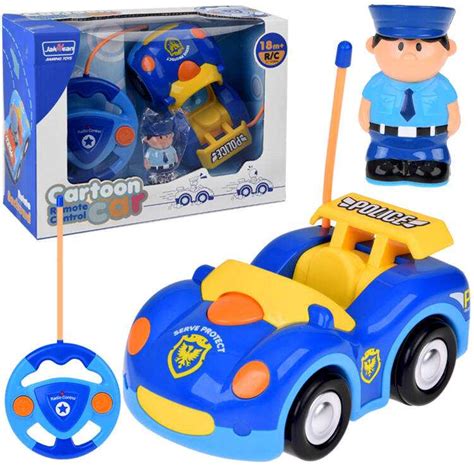 Policijos automobilis su vaikų apsaugos simbolika