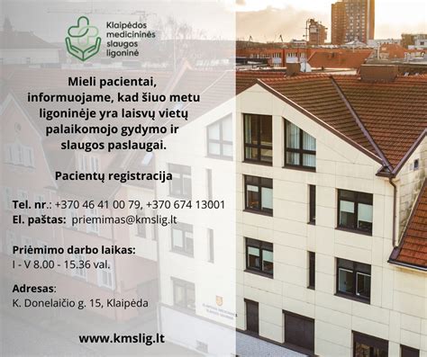 pacientu registracija ligonineje