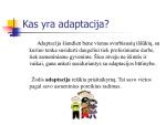 adaptacijos procesas darželyje