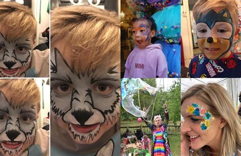 vaiko veido dažymas