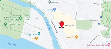 Žemėlapis: vaikškų prekių parduotuvės Kaune