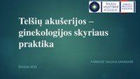 Ginekologijos skyriaus aprašymas ir gydytojai