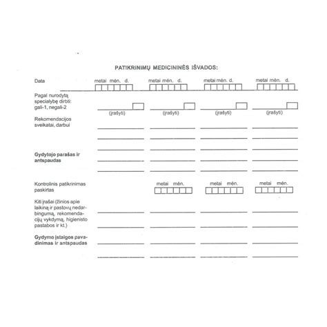 Kūdikio sveikatos patikrinimo grafikas