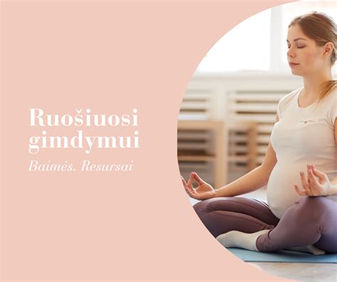 Nėščioji ruošiasi gimdymui