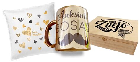 įvairių mėnesių personalizuotų dovanų asortimentas
