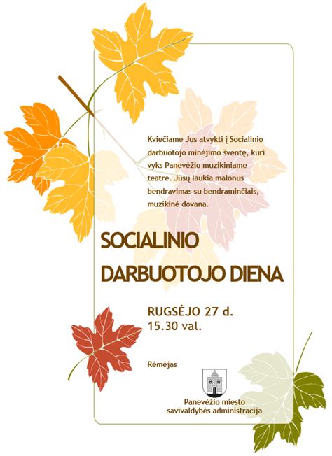 Socialinio darbuotojo diena ir atsakomybės