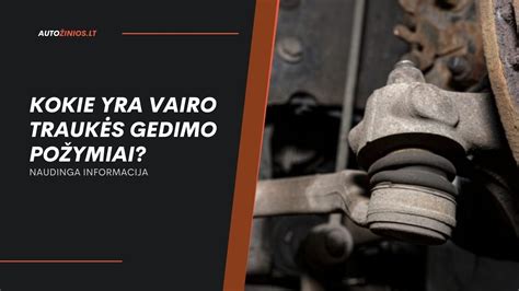 Automobilio vairo traukės ir šarnyrų schema