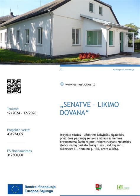 Vaizdas iš Kukarskės globos namų aplinkos