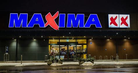 Maxima parduotuvės fasadas