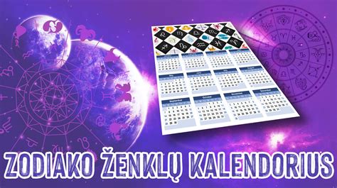 Zodiako ženklų sandūros kalendorius