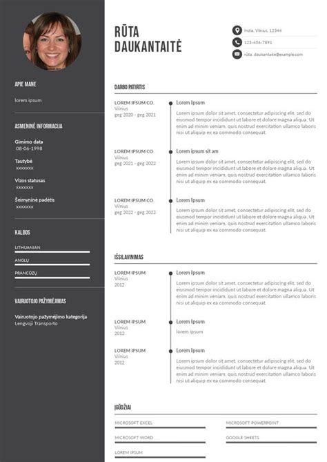 CV pritaikymas konkrečiai pozicijai