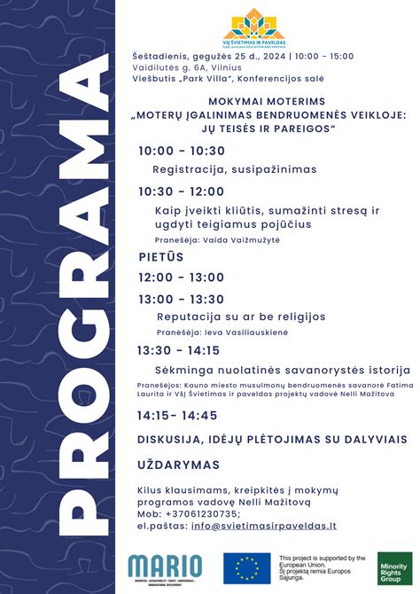 globėjų mokymų programa ir konsultacijos