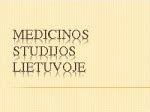 Medicinos studijos Lietuvoje