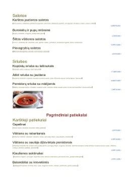 Virtų kiaušinių dietos meniu pavyzdys