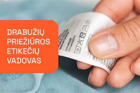 Priežiūros etikečių pavyzdžiai ant kūdikių seilinukų