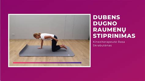 Dubens raumenų stiprinimo pratimai