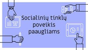 Infografika: Socialinių tinklų poveikis vaikams ir paaugliams