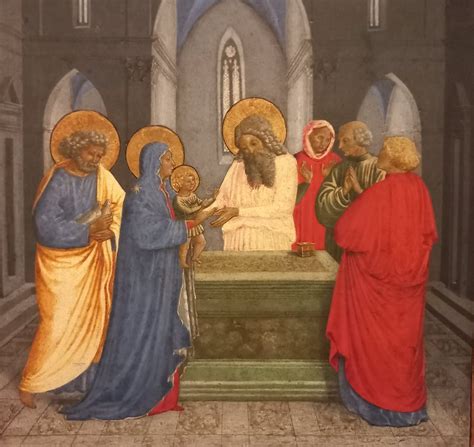 Simeonas šventykloje priima kūdikį Jėzų