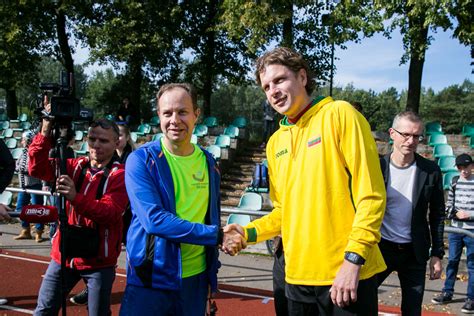 Linas Zareckas ir Aurelijus Veryga Vingio parke