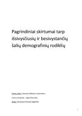 Demografinių rodiklių kritimą vaizduojanti infografika