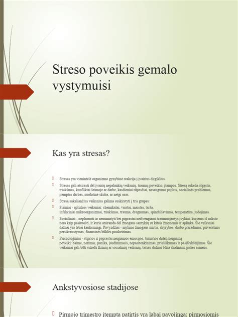 schemos vaizduojančios streso poveikį vaisiaus vystymuisi