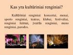 Kultūriniai renginiai Lietuvoje