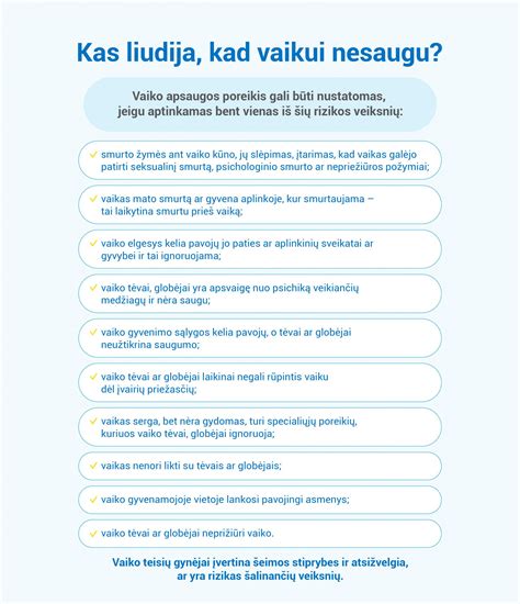 Globojamo vaiko poreikių užtikrinimas