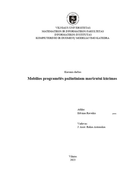 Vito Povilaičio mokslinio darbo fragmentas apie 