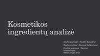 Saugių kosmetikos ingredientų sąrašas