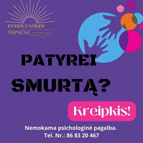 Paveikslėlis, simbolizuojantis smurtą artimoje aplinkoje ir pagalbos poreikį