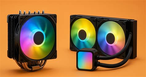 Schematinis kompiuterio aušinimo sistemos veikimo pavaizdavimas