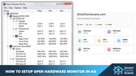Open Hardware Monitor programos ekrano nuotrauka su temperatūromis