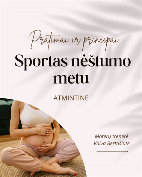 Tinkami pratimai korpuso raumenims nėštumo metu