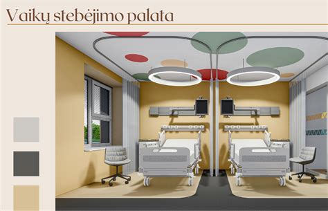 Vaikų skubios pagalbos skyriaus interjeras