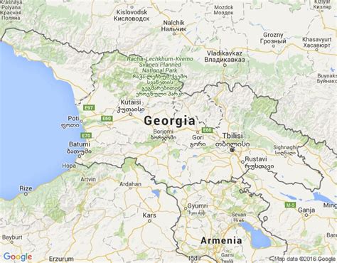 Gruzijos žemėlapis