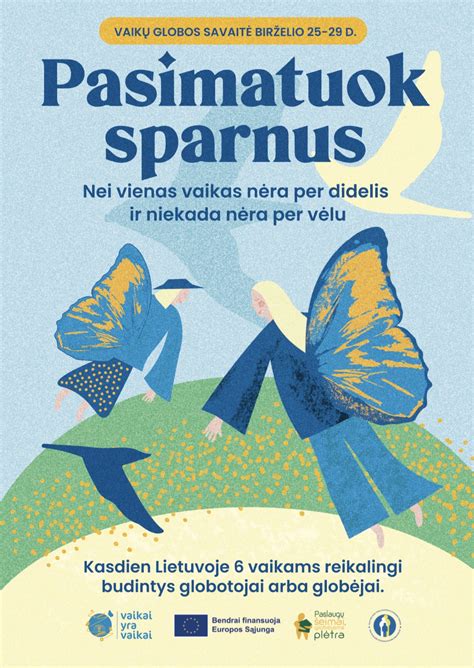 Vaikų globos savaitės simbolis - sparnai