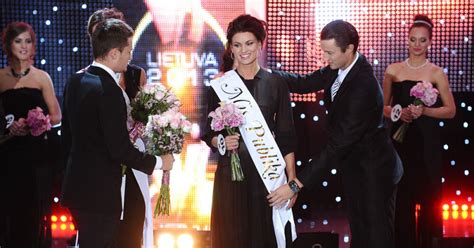 Elita Citovičiūtė su „Mis Publika“ juosta