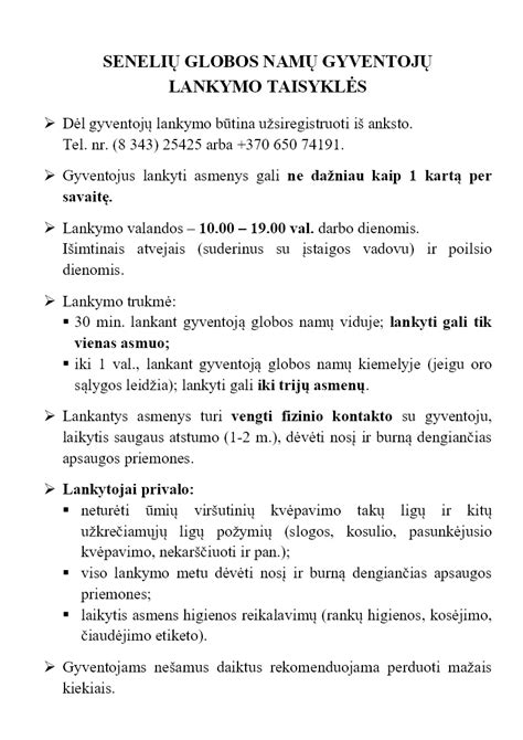 Senelių globos namų tipų palyginimas ir paslaugos