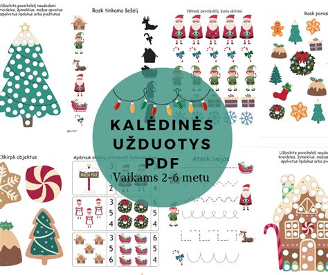 Kalėdinės užduotys vaikams
