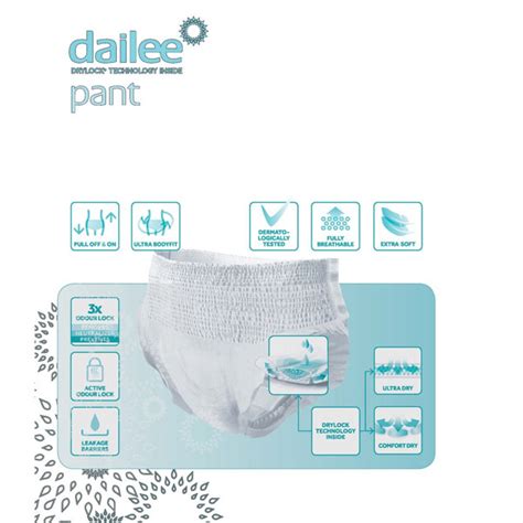 Dailee Pant sauskelnės-kelnaitės ir įklotai
