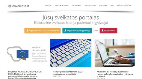 E. sveikatos sistemos logotipas