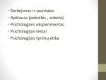 Vaikų psichologijos metodai