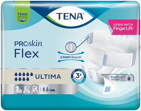 Tena Flex sauskelnių suaugusiems pavyzdys
