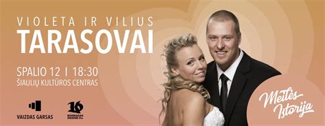 Vilius ir Violeta Tarasovai ant scenos