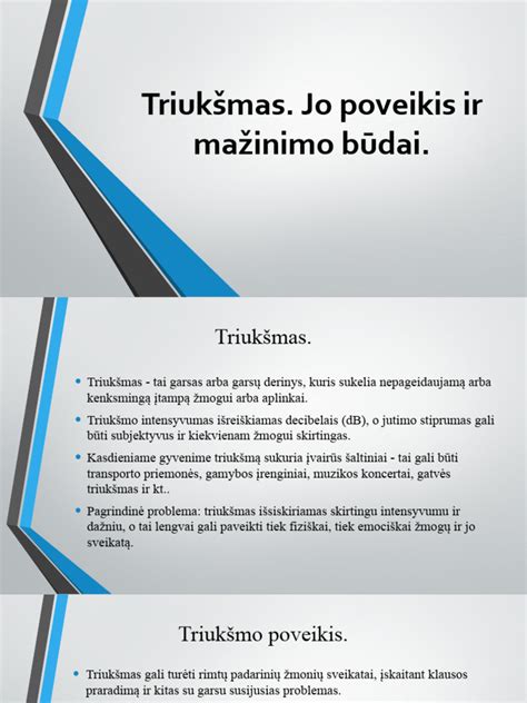 Rytinio pykinimo mažinimo būdai