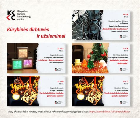 Mokinių kūrybinės dirbtuvės kalėdinių atvirukų gamybai