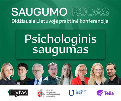 Žmonės diskutuoja konferencijoje apie emocinį saugumą