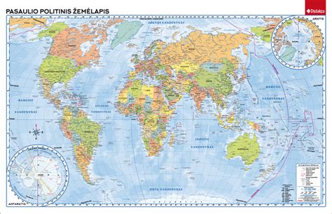 Pasaulio žemėlapis su pažymėtais tiekėjais