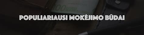 Mokėjimo būdai
