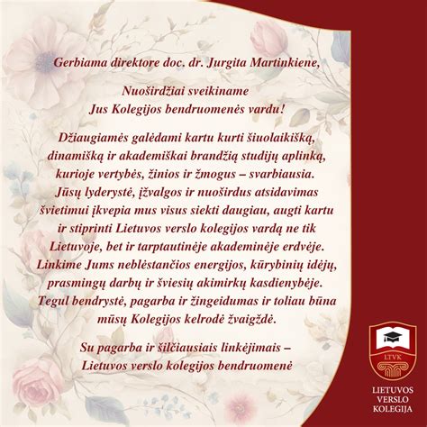 kolektyvas sveikina vadovą gimtadienio proga